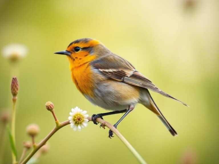 Twee jonge vrouwen boven een veld roodgele bloemen