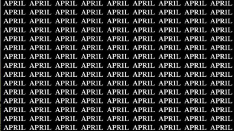 Ja, het woord april zit écht in deze afbeelding