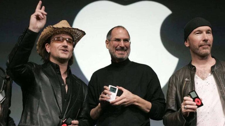 U2 smeekte Steve Jobs om aandelen